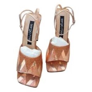 Sergio Rossi Metallic Sandals